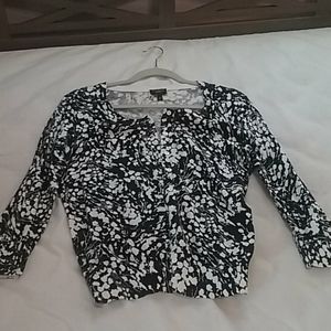 Black and white cardigan